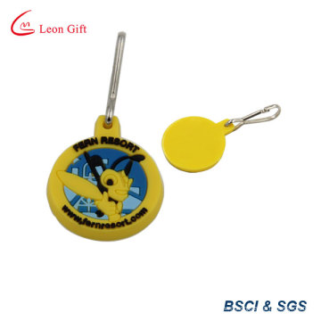 Promotional Colorful Embossed Soft PVC Keychain (LM1805)